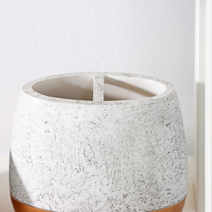 Набор аксессуаров для ванной комнаты &laquo;Мрамор&raquo;, 3 предмета (дозатор 550 мл, мыльница, стакан)