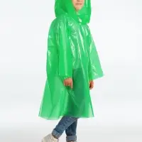 Дождевик-плащ детский BrightWay Kids, зеленый