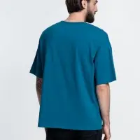 Футболка унисекс оверсайз Crosstown, бирюзовая (морская волна), размер L