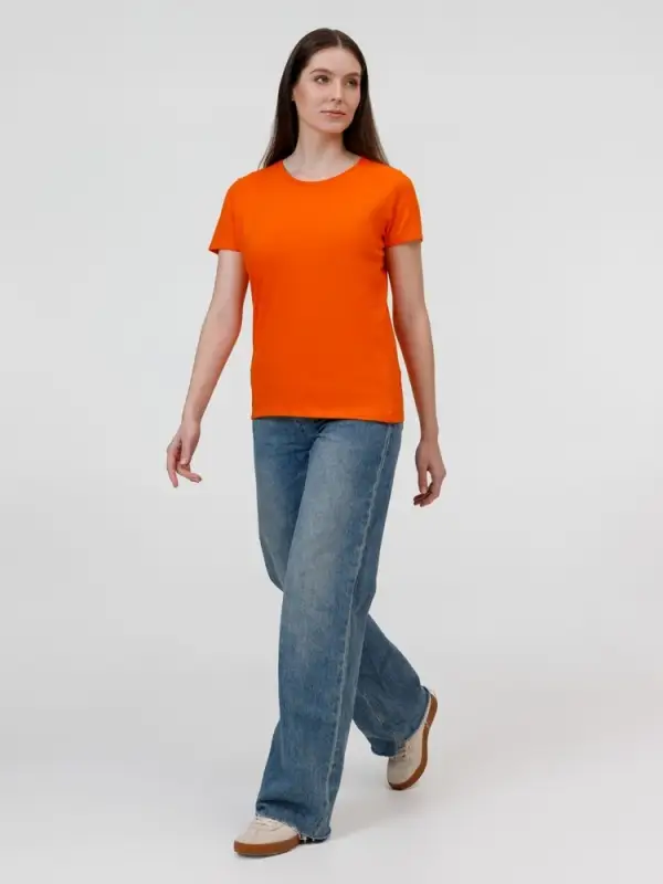 Футболка E190 женская оранжевая, размер XS