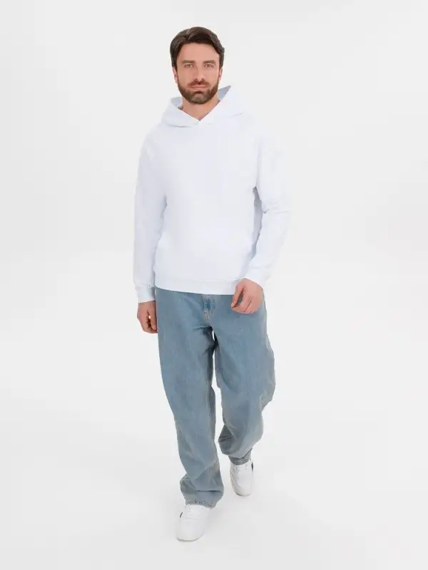 Худи оверсайз унисекс Outshine, белое, размер XS/S