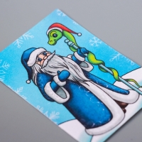 Набор открыток с семенами "Вырасти сам" "С новым годом" змеи 5*7см Набор открыток с семенами "Вырасти сам" "С новым годом" змеи 5*7см