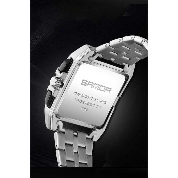 Часы наручные, d-4.5 см, календарь, хронограф, водонепроницаемые, светящиеся, серебро Часы наручные, d-4.5 см, календарь, хронограф, водонепроницаемые, светящиеся, серебро