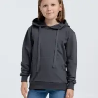 Худи детское Kirenga Kids 2.0, темно-серое (графит), 8 лет