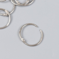 Кольца для творчества для фотоальбомов "Серебро" внутр. d= 3 см внешн. d=3,4 см набор 10 шт Кольца для творчества для фотоальбомов "Серебро" внутр. d= 3 см внешн. d=3,4 см набор 10 шт