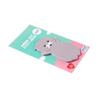 Блок для записей 35мм х 70мм 30л Серый котик Блок для записей 35мм х 70мм 30л Серый котик