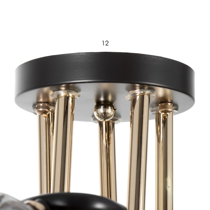 Люстра "Рони" 5хЕ27 40Вт черный 62х62х23см BayerLux