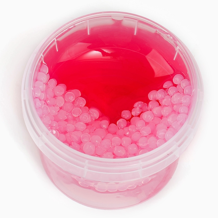 Слайм &laquo;Стекло&raquo;, Smaсk с шариками, розовый, 90 г