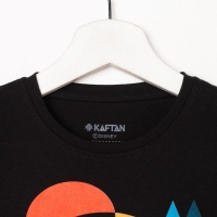 Футболка детская "Oh, boy" Микки Мауc, рост 98-104, черный Футболка детская "Oh, boy" Микки Мауc, рост 98-104, черный