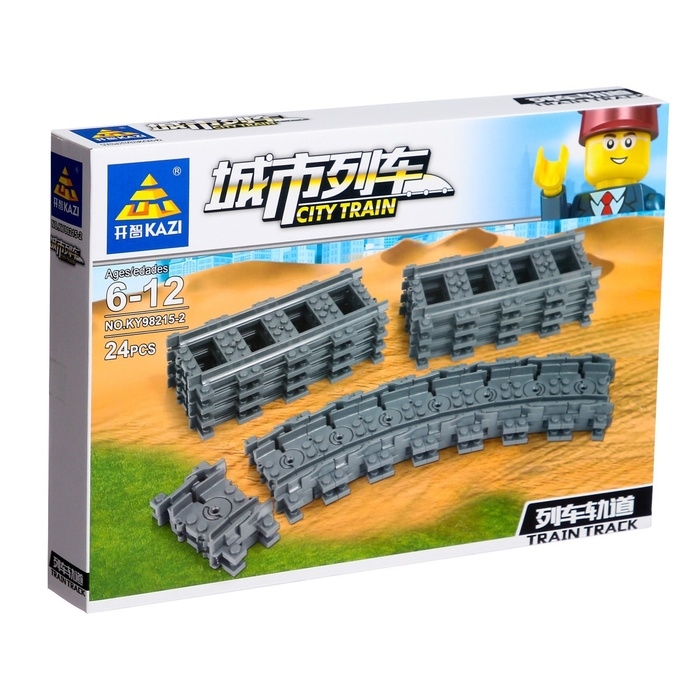 Конструктор ЖД &laquo;Рельсы&raquo;, 24 элемента