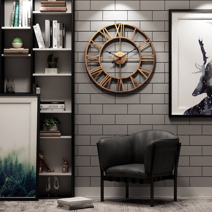 Часы настенные, серия: Лофт, Часы настенные, серия: Лофт, "Талан", дискретный ход, d-60 см