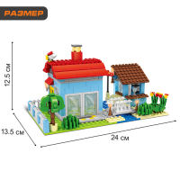 Конструктор &laquo;Загородный домик&raquo;, 3 варианта сборки, 469 деталей