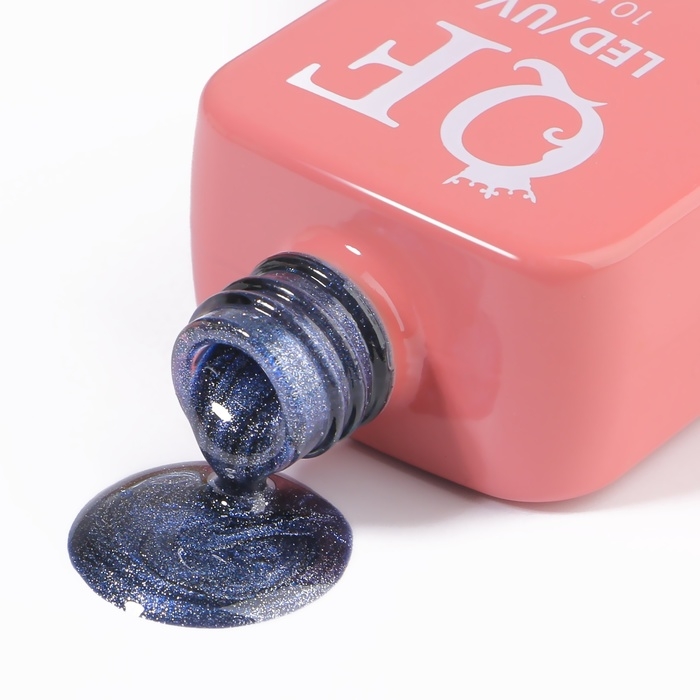 Гель лак для ногтей &laquo;CAT`S EYE GENTLE&raquo;, 3-х фазный, 10 мл, LED/UV, цвет синий (54)