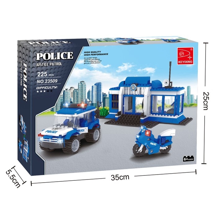 Конструктор Полиция &laquo;Полицейский участок&raquo;, 231 деталь