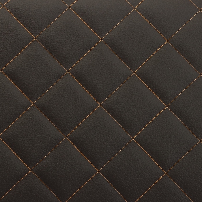 Органайзер кофр в багажник автомобиля Cartage саквояж, экокожа стеганая, 70 см, коричневый