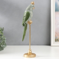 Сувенир полистоун "Два зелёных попугая на жёрдочке" 26х10х12 см Сувенир полистоун "Два зелёных попугая на жёрдочке" 26х10х12 см