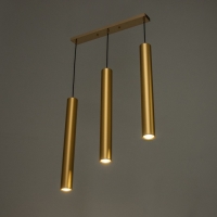 Светильник BayerLux Подвес BayerLuxной "Таурина" 3хLED 15Вт 4000К золото 50х6х50-200см