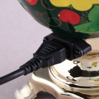 Набор &laquo;Маки на зелёном&raquo;, жёлудь, 3 предмета, самовар 3 л, заварочный чайник 0,7 л, поднос