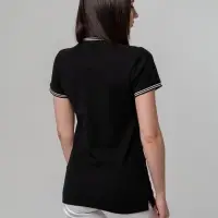 Рубашка поло женская Virma Stripes Lady, черная, размер L