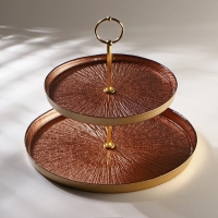 Этажерка Victoria Marrone, d=21/28 см, цвет бронзовый Этажерка Victoria Marrone, d=21/28 см, цвет бронзовый