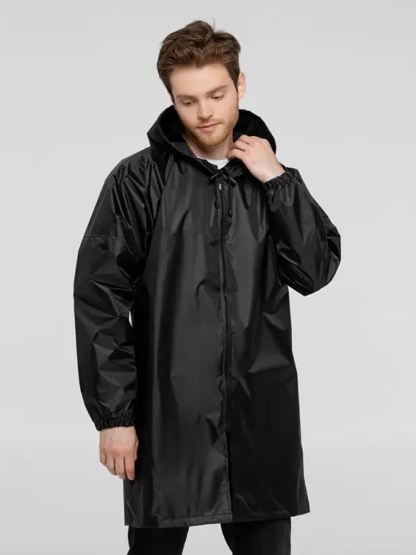 Дождевик &laquo;Сплавляюсь&raquo;, черный, размер S