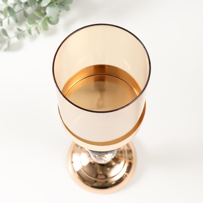 Подсвечник металл на 1 свечу d=10 см Подсвечник металл на 1 свечу d=10 см "Жаклин" 11х11х36 см