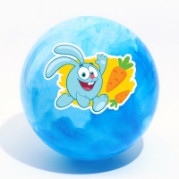 Мяч детский Смешарики &laquo;Крош&raquo;, 22 см, 60 г, мрамор, МИКС