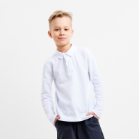 Джемпер (поло) детский MINAKU цвет белый, рост 140 Джемпер (поло) детский MINAKU цвет белый, рост 140