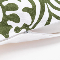 Наволочка декоративная 40х40 см, Monograms green, 100% хлопок Наволочка декоративная 40х40 см, Monograms green, 100% хлопок