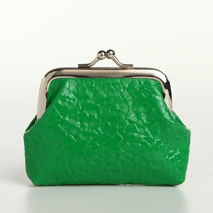 Кошелёк женский на фермуаре, цвет зелёный Кошелёк женский на фермуаре, цвет зелёный