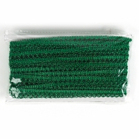 Тесьма Фестоны, цвет зеленый, 1,5 см, намотка 25 метров