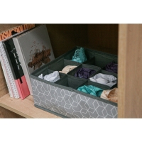 Органайзер для хранения белья Доляна &laquo;Фора&raquo;, 12 ячеек, 32&times;24&times;12 см, цвет серый