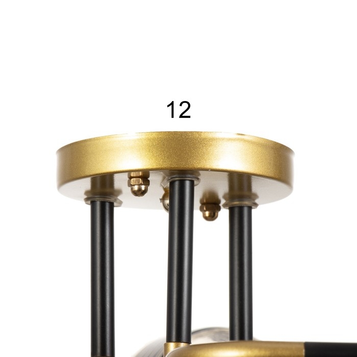 Люстра Люстра "Синна" 3хЕ27 40Вт черно-золотой 50х50х27 см BayerLux