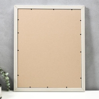 Фоторамка пластик 40х50 см, золото с белым (пластиковый экран)