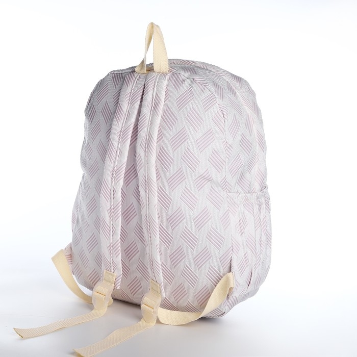 Рюкзак школьный из текстиля на молнии, 3 кармана, цвет сиреневый