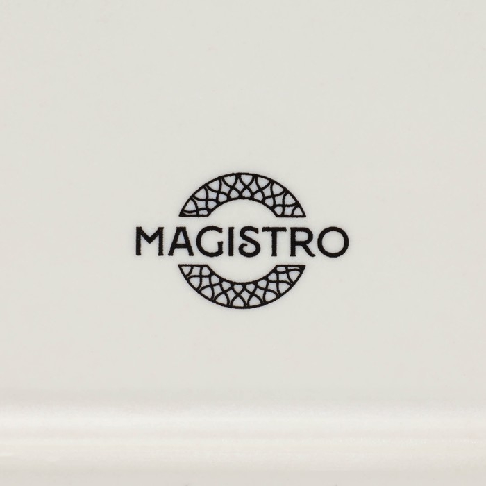 Блюдо фарфоровое овальное Magistro Ocean, 25&times;16&times;2,4 см, цвет синий