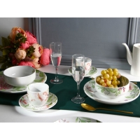 Тарелка керамическая &laquo;Акварель&raquo;, 25.5 см, цвет белый