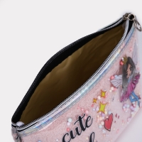 Косметичка на молнии, цвет розовый