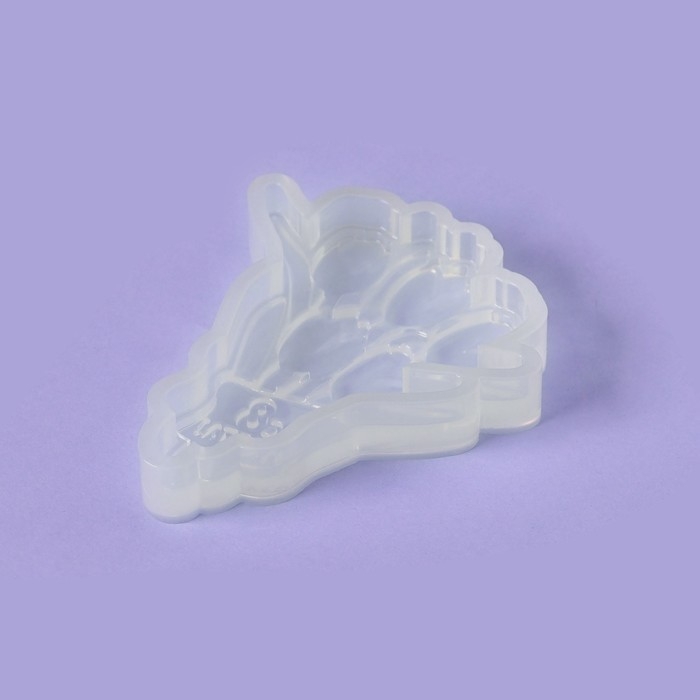 Силиконовый молд для леденцов и шоколада &laquo;Букет тюльпанов с 8 марта&raquo;, 11,5&times;9,5 см, цвет прозрачный