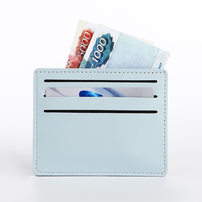 Картхолдер, цвет голубой