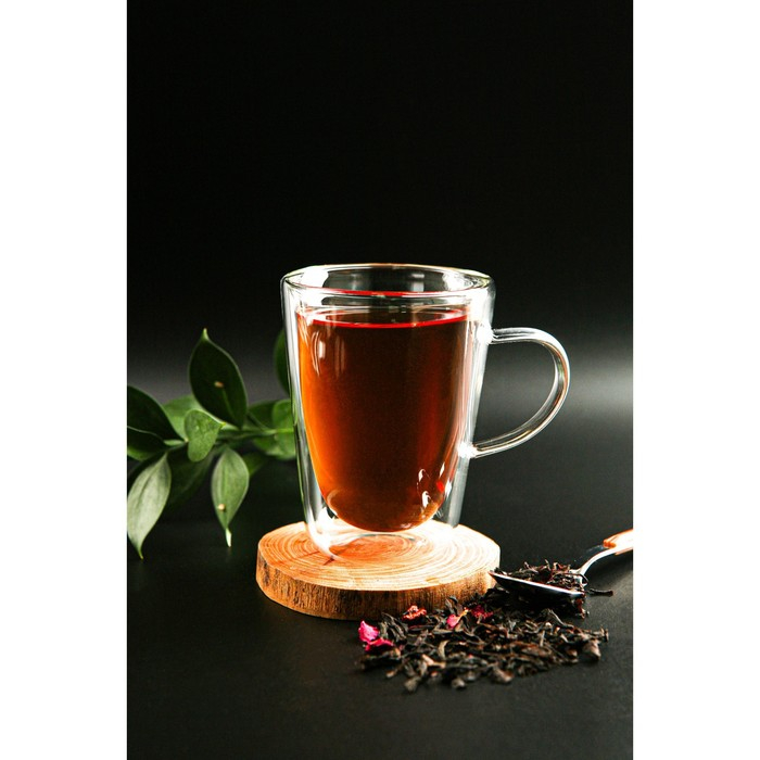 Кружка стеклянная с двойными стенками Magistro &laquo;Дуо&raquo;, 280 мл