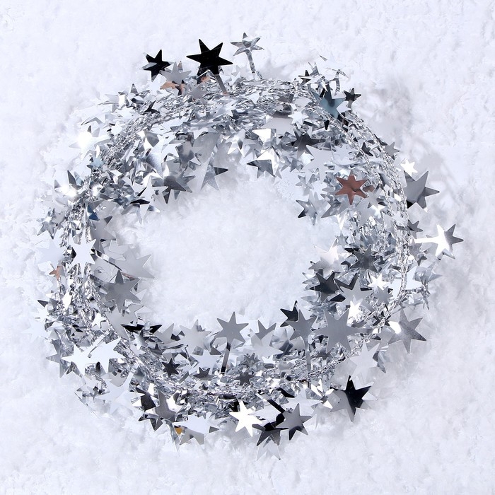 Новый год! Проволока для поделок и декора &laquo;Звёздочка&raquo; длина &mdash; 5 метров, цвет серебряный