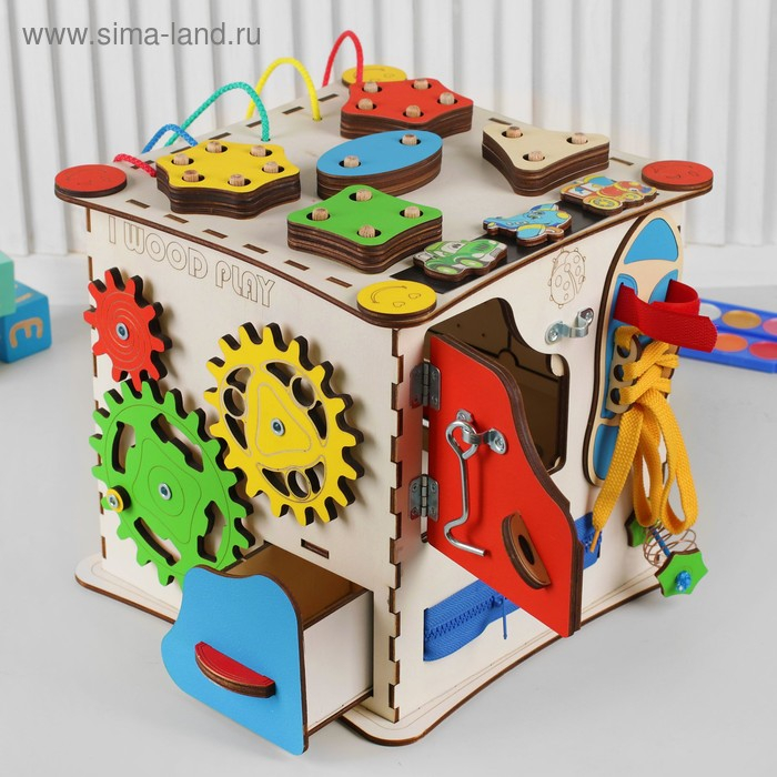 Бизикуб &laquo;Развивающий куб&raquo;, без электрики 25&times;25 см