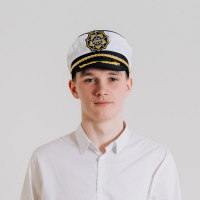 Шляпа капитана &laquo;Адмирал&raquo;, взрослая, р-р. 60