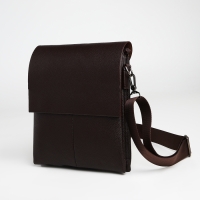 Сумка мужская через плечо TEXTURA, наружный карман, цвет коричневый Сумка мужская через плечо TEXTURA, наружный карман, цвет коричневый