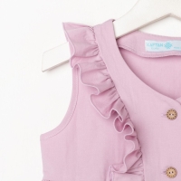 Платье детское на пуговицах KAFTAN, р. 36 (134-140), лиловый