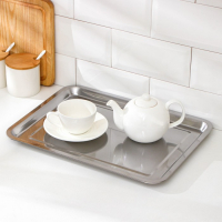 Поднос из нержавеющей стали, 40×30×2 см (+/- 1см) Поднос из нержавеющей стали, 40×30×2 см (+/- 1см)