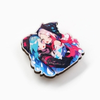 Значок на открытке &laquo;Подружки&raquo;, 10 х 8 см