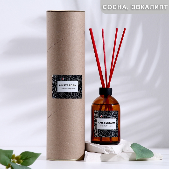 Диффузор ароматический,  "AMSTERDAM", сосна, эвкалипт, 100мл