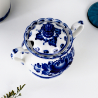 Сахарница &laquo;Елена&raquo;, 13&times;10&times;16 см, гжель